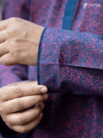 JACQUARD PRINTED CONTRAST PANJABI - Image 3