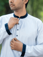 LUTHAI CONTRAST SILVER PANJABI - Image 2