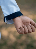 LUTHAI CONTRAST SILVER PANJABI - Image 4